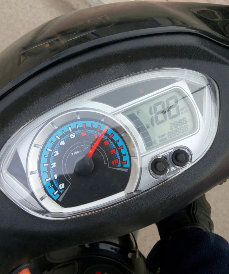 JOG 100CC Цифровой Мотоцикл одометр для YAMAHA GY6 Тахометр Датчик скутер спидометр 6 цветов Мотоцикл инструмент