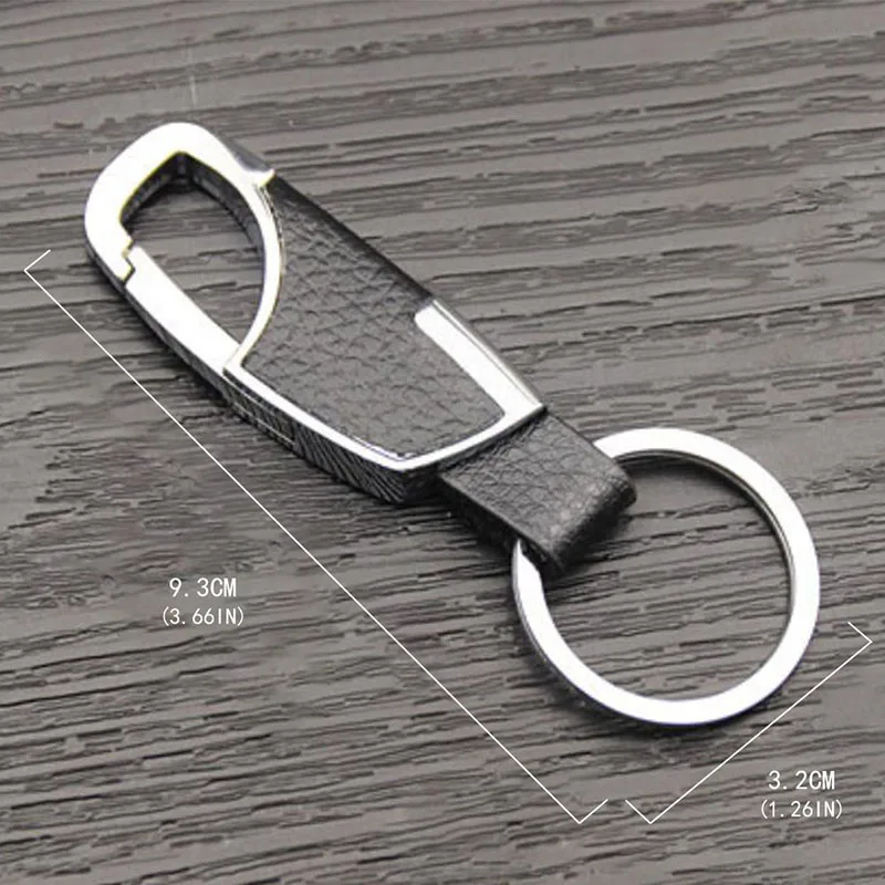 Мужской модный кожаный брелок для ключей, Подарочный металлический брелок для ключей, автомобильный брелок для ключей