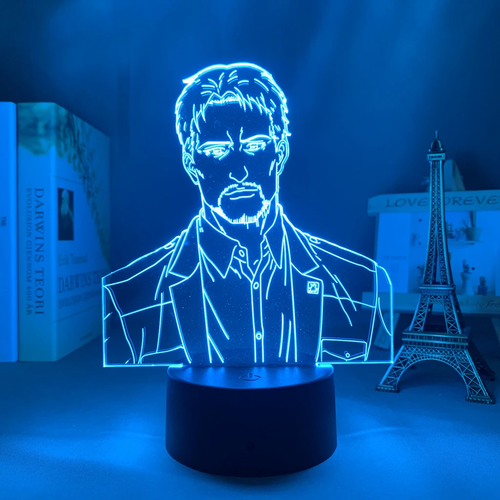 3d светильник атака на Титанов украшение для спальни лампа с USB подарок ребенку