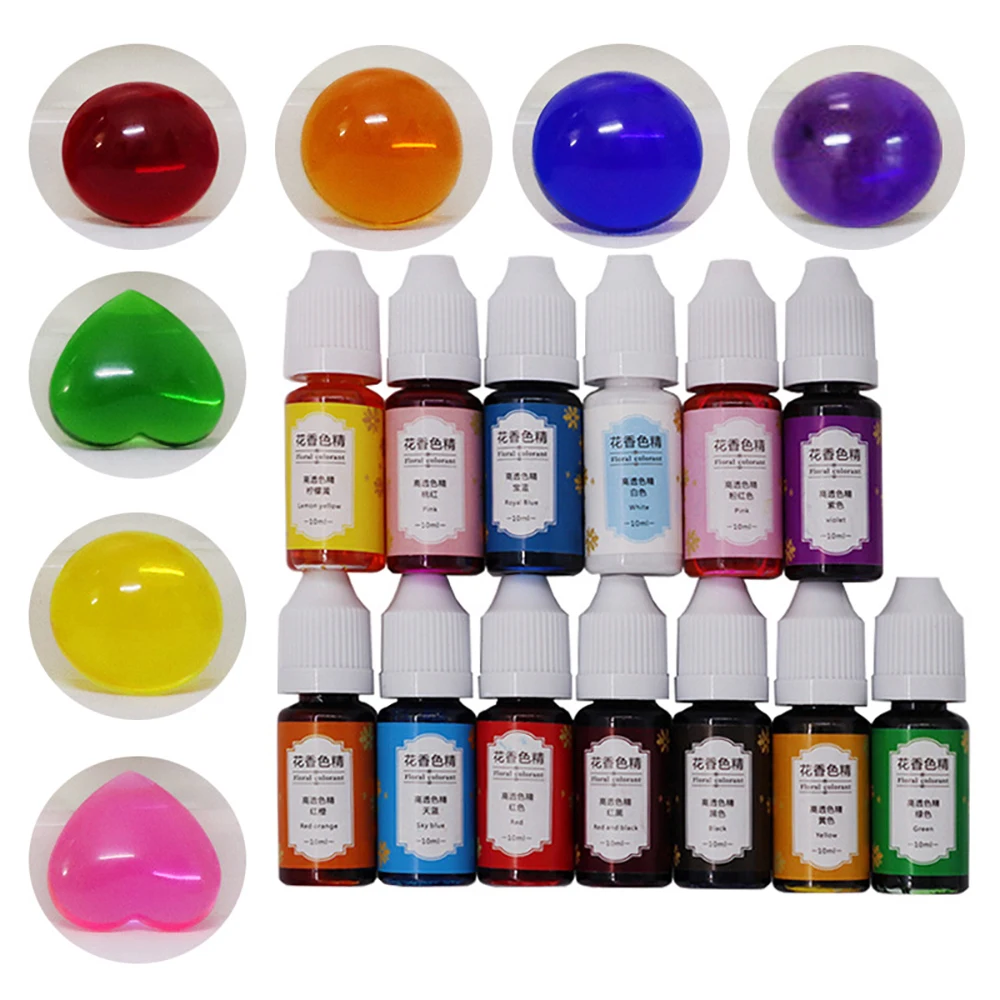Epoxy Resin Pigment 13 Color DIY Epoxy Color Pigment Flower Favor High Concentration Resin Craft Colorant Dye Ink Jewelry Making
