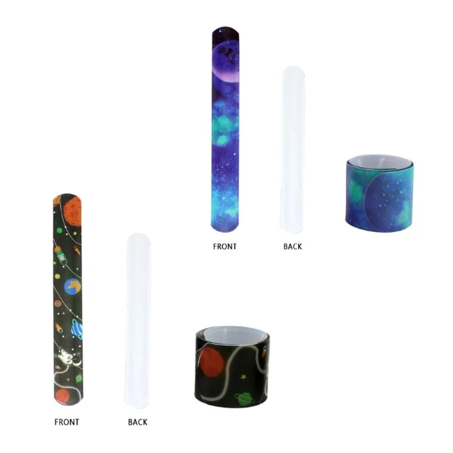 1Set Space Slap Bracelets Outer Space Party Favors Supplies Space Toys Slap 2