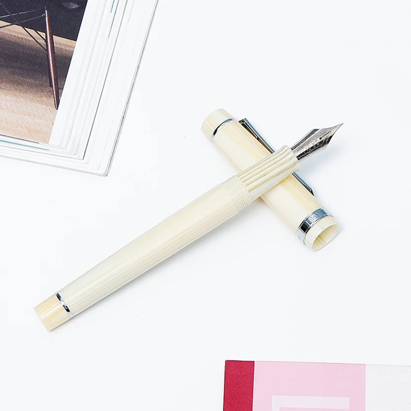 

Spiral round Body Office Student Fine nib Fountain Pen EF/F Nib Rotating Ink Writing Styling Pen Gift With Box