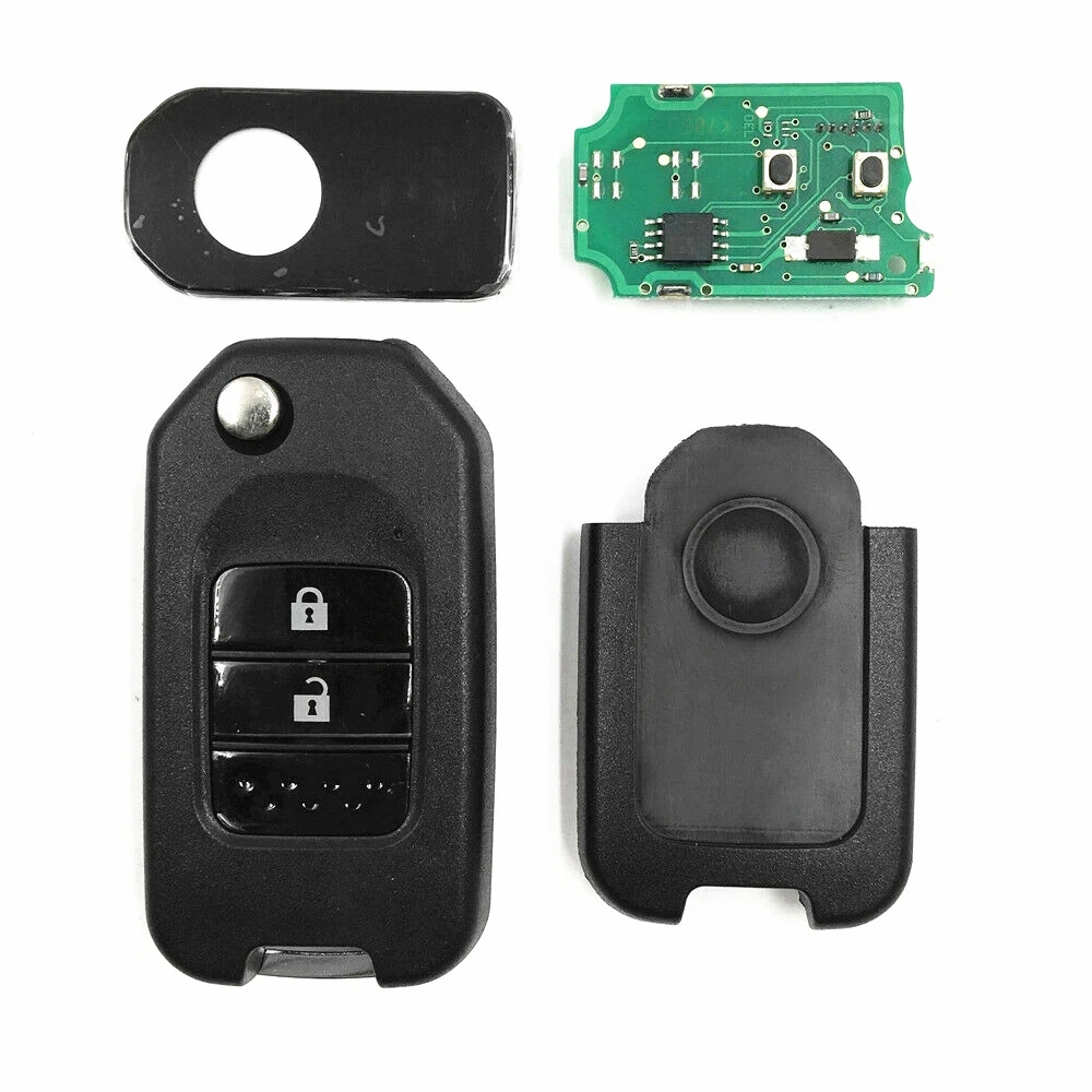KEYECU Upgraded Flip Remote Key Fob Car Remote Key for MITSUBISHI Outlander Pajero Airtreck L200 with MIT8 Blade 313.8MHz without Chip