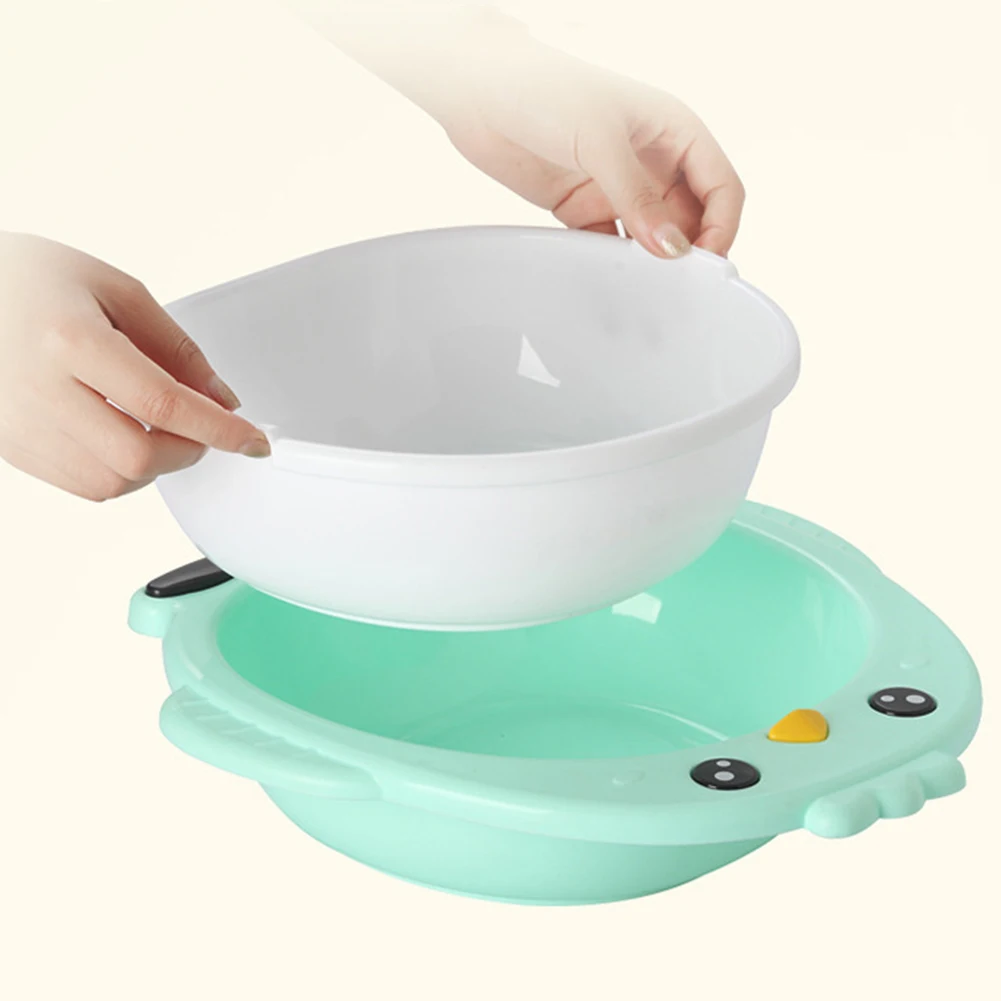 Kids Cartoon Washbasin Infant Newborn Washing Bath Tub Baby Face Ass Foot Clean Basin Care Products | Мать и ребенок