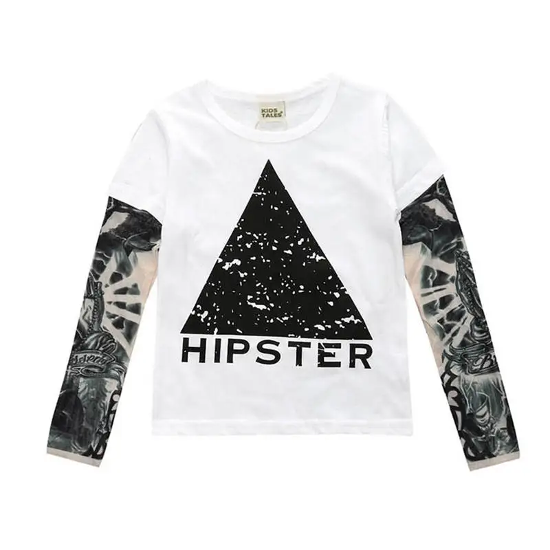 1 pcs style12 Одежда для детей футболка с татуировкой для новорожденных мальчиков Новые летние футболки с длинными рукавами и рисунками из мультфильмов, футболки с принтом Детские топы для От 1 до 6 лет, осенняя одежда для малышей - Цвет: 1 pcs style12