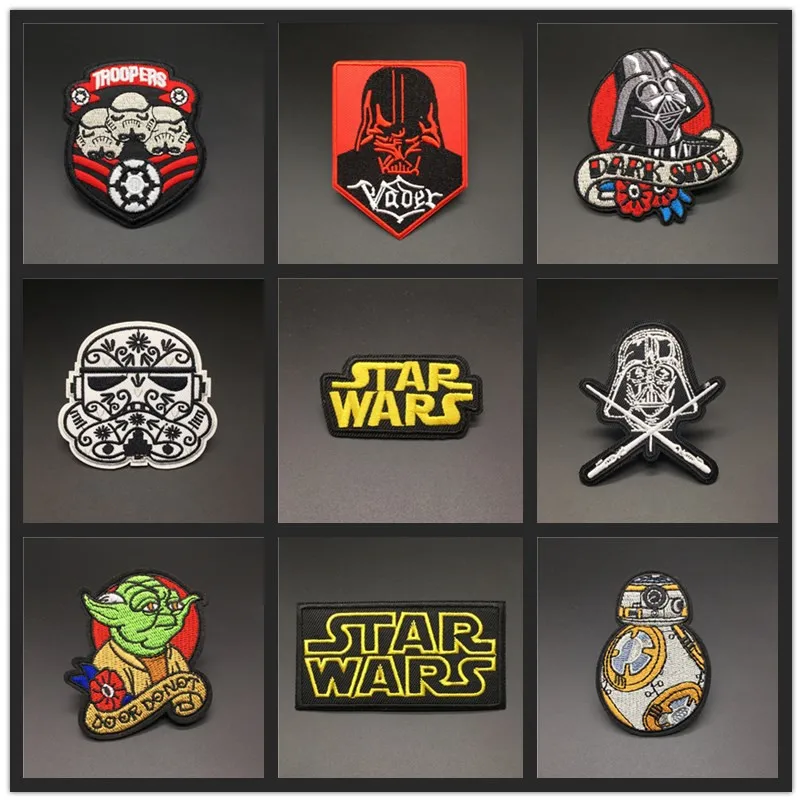 

Star Wars Patches Iron On Emboidered Patch For Clothing Trooper Stickers On Clothes DIY Appliue Stripes