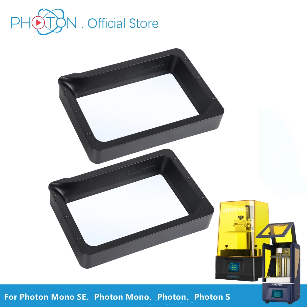 ANYCUBIC оригинальный полимерный НДС-бак для Photon Mono SE S 2 шт./партия Запчасти LCD 3D
