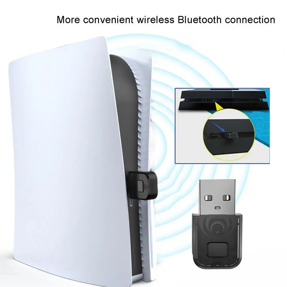 Bluetooth Emitter Wireless 10m Barrier-free Emitter Adapter Lightweight Transceiver Accessories for PS5/PS4/Switch/PC Universal