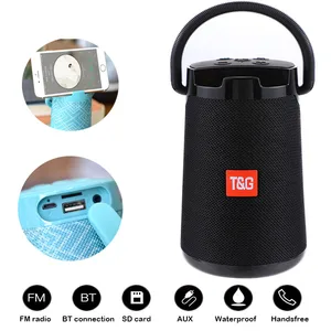 Bluetooth Speaker TG138 outdoor waterproof portable stereo wireless Bluetooth speaker car subwoofer support FM radio TF card AUX