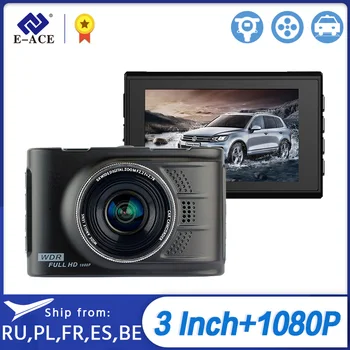 

Dropshipping E-ACE Novatek Car Dvr Mini Camera Car Video Recorder Mirror Camcorder Dash Cam 1080P HD 3.0 Inch Dvrs Auto Carcam