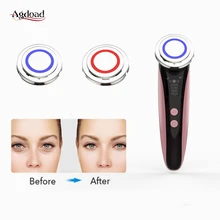 Красный светильник, терапия, светодиодный фотон, омоложение кожи, 2 в 1, ионтофорез, Уход за глазами, Глубокая очистка лица, лифтинг, анти-старение, красота