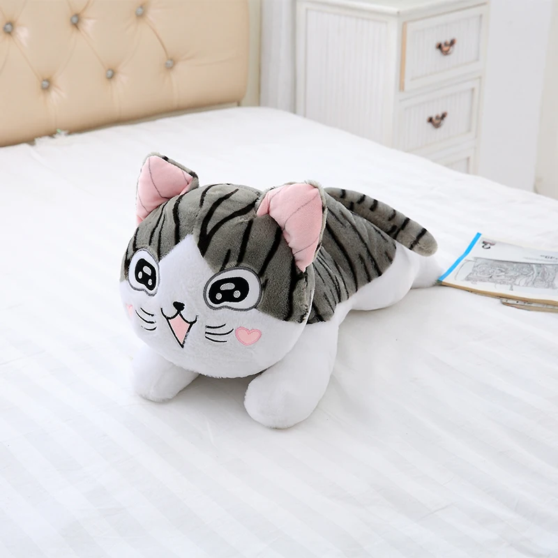 Игрушка плюшевая в виде кошки с сыром 30 100 см|Мягкие игрушки животные| |