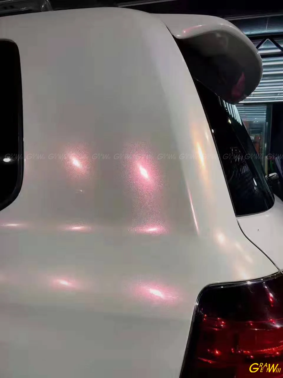Глянцевая белая и розовая виниловая пленка с воздушными пузырьками, белая Автомобильная оберточная фольга 1,52*20 м/рулон
