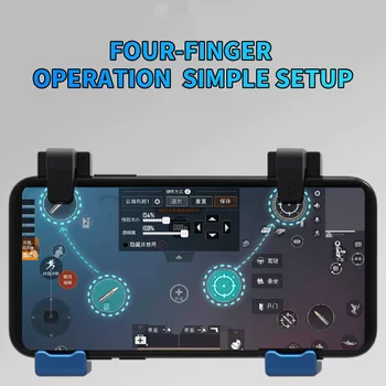

Mobile Game Controller Gamepads for PUBG Rechargeable Mobile Gaming Trigger Joystick for iOS/Android Phones In Stock