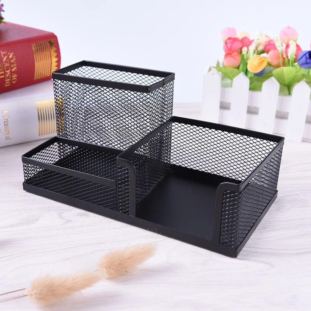 

Better Metal Black Mesh Office Desktop Organizer Pen Pencil Box Stationery Holder Case