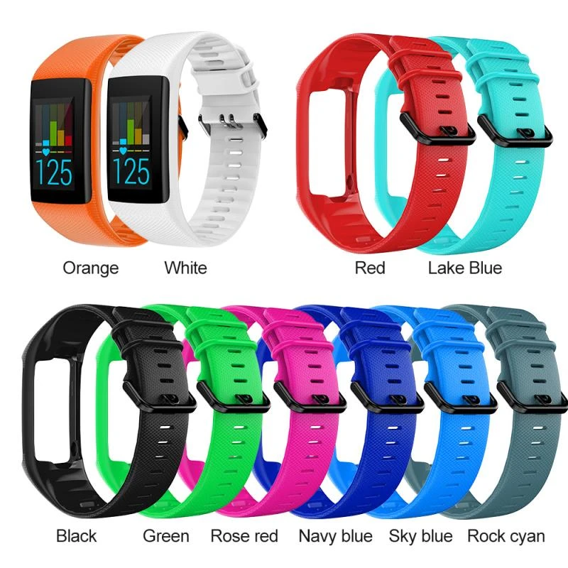 Suitable for Polar A360 Polar A370 Strap Smart Bracelet Replacement Strap Black Buckle