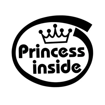 

Cute Princess Inside Car Body Styling Sticker Removable Waterproof Car Sticker Truck Lighting Car Styling Exterior Accessories