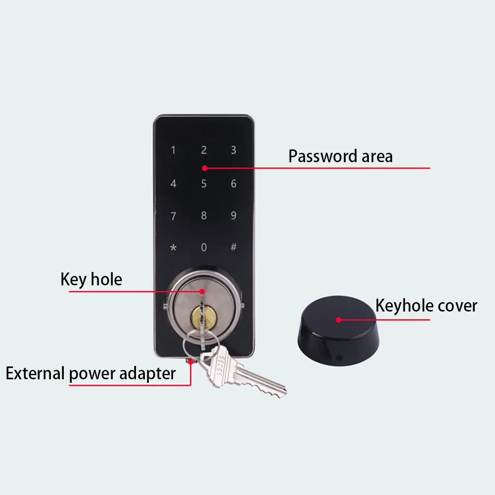 Умный электронный дверной замок, панель домашней безопасности, Bluetooth, приложение для мониторинга, ввод паролей в режиме реального времени, бесключевое касание, простая установка