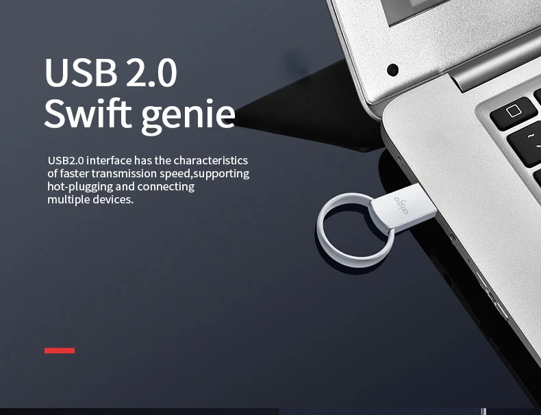 Aigo, 16 ГБ, карманный размер, usb брелок, genie, usb флешка, водонепроницаемая, Пылезащитная, ручка-накопитель, Мини, металлическая, chiavetta, usb флеш-накопитель