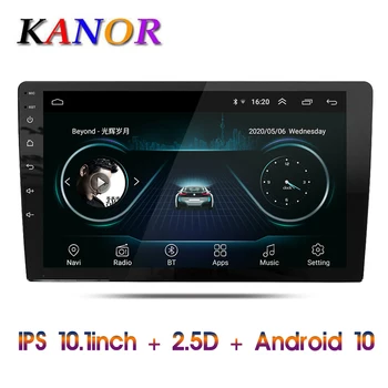 

Universal 10 inch 2din Android 10 car Radio 1080P touch GPS navigation Bluetooth wifi SWC DAB FM link mirror OBD 2