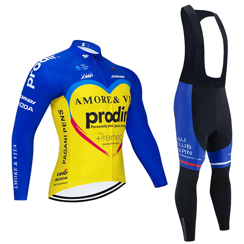 

2020 Prodir Men's Cycling Jerseys Long Sleeve Bike Shirts Winter Fleece Cycling TEAM Clothing Mountain Bike jacket Maillot wear