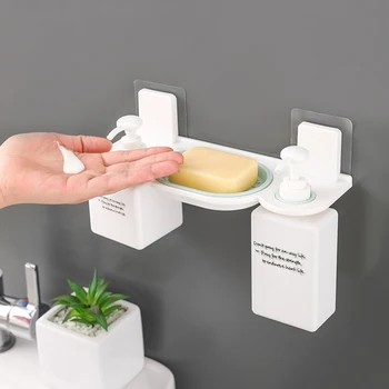 

Suction Cup Bathroom Storage Rack Set Soap Shampo Holder Dish Rack Hanger Drainer Shelf Bath Kitchen Organizer