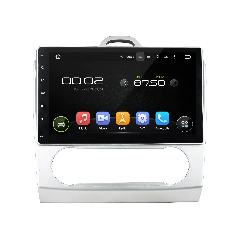 Discount 10.1" Quad core 1024*600 HD screen Android 9.0 Car GPS radio Navigation for ford Mondeo Focus S-max C-Max Transit Galaxy 5