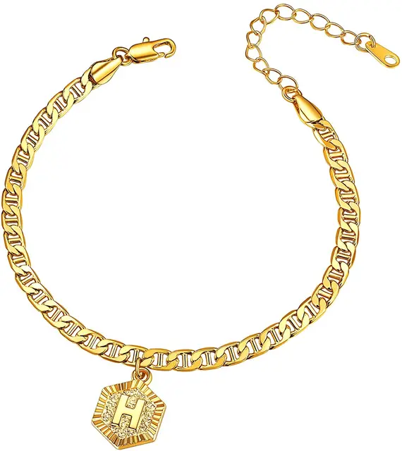 Gift 5mm Mariner Gold Chain Anklets 