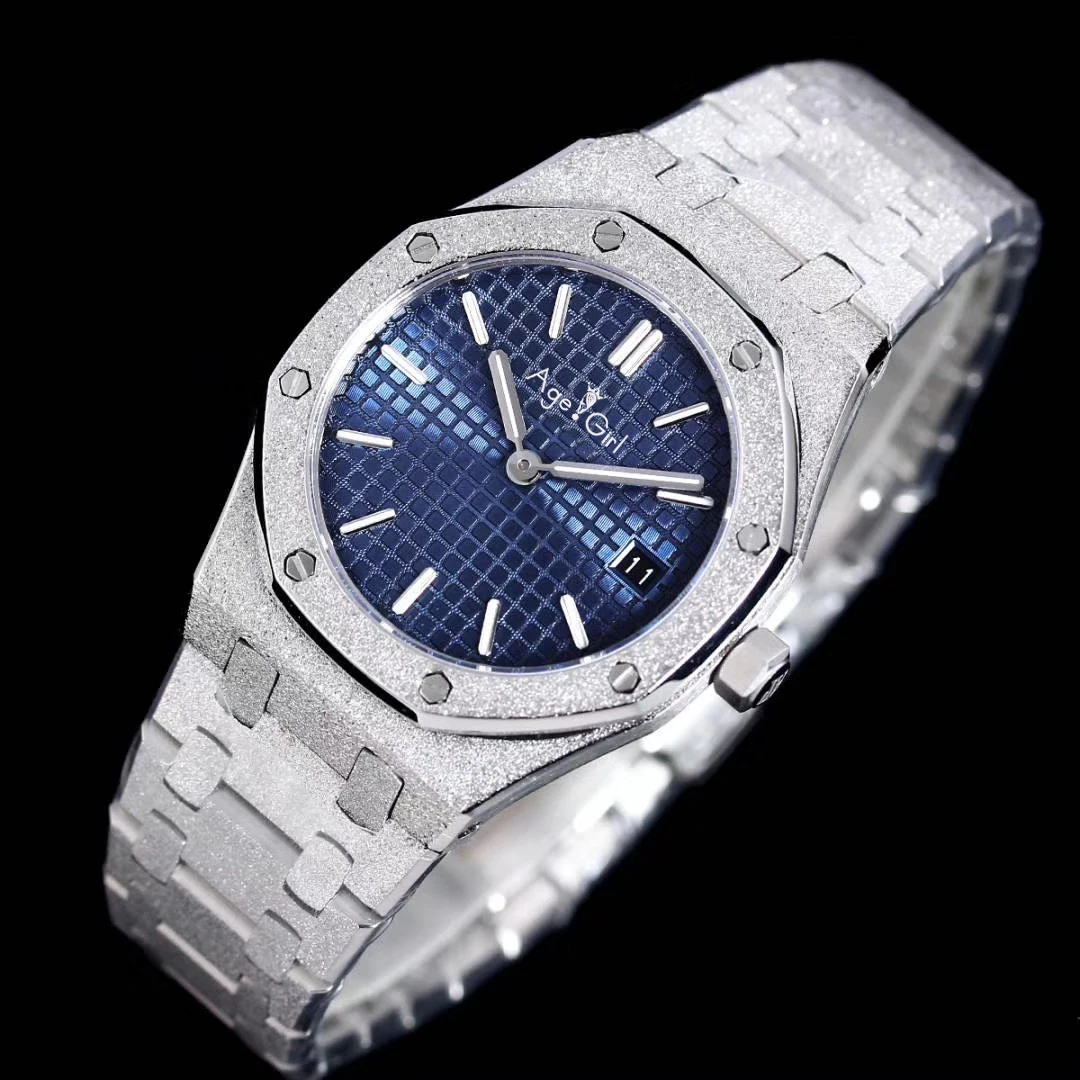 

Luxury Brand New Women Lady Watch Girl Sapphire Matte Stainless Steel Luminous Watches Royal Oaks Yellow Gold Silver AAA+