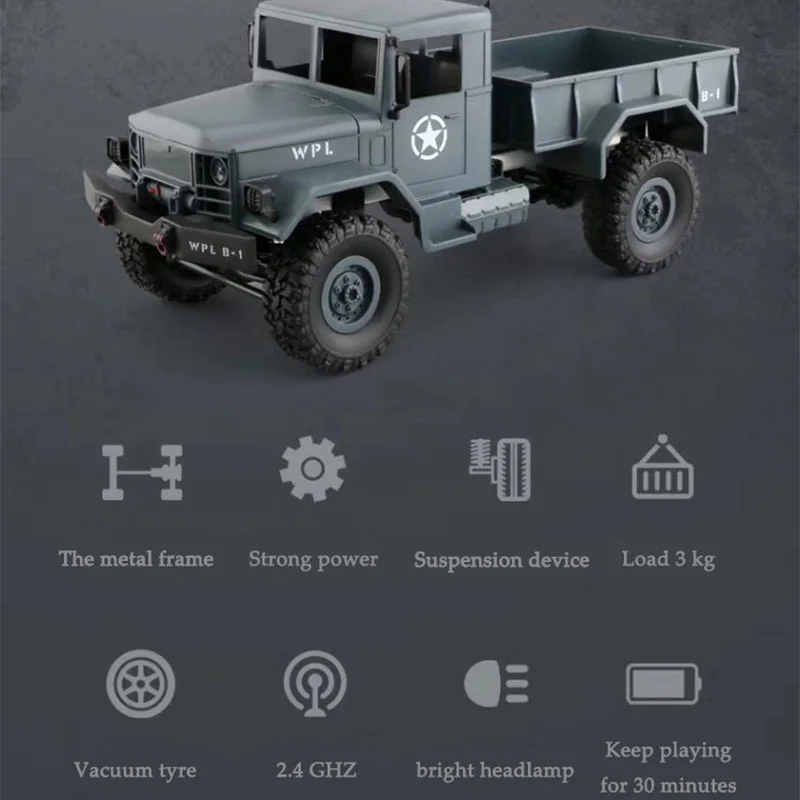 B14 Радиоуправляемый автомобиль 1/16 Rock Crawler внедорожник 4WD 2 4G грузовик забавная