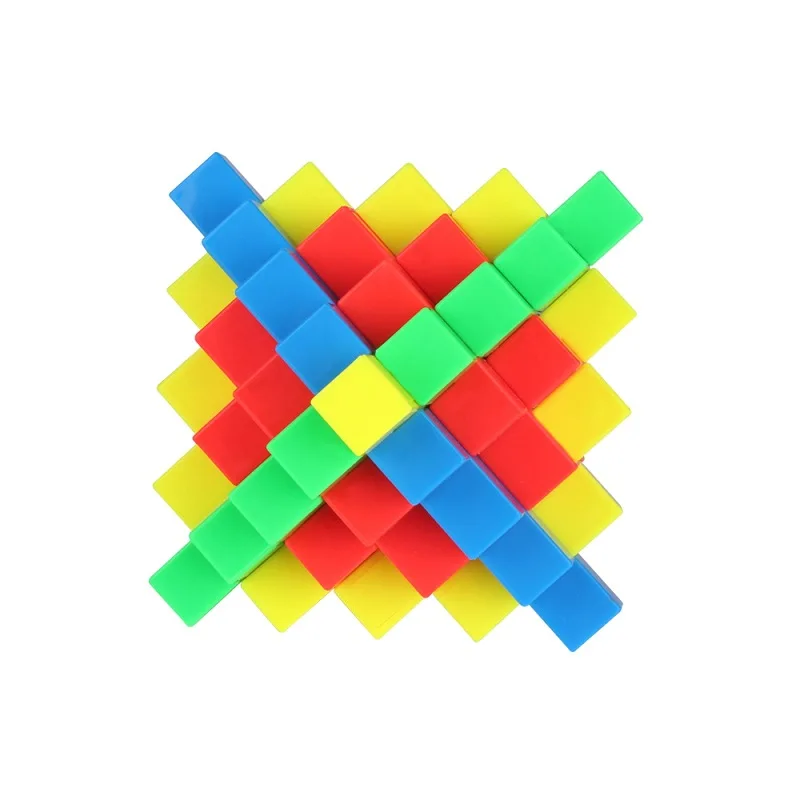 

Yuxin Science Outwit Four Generations Burr Puzzle Six-Color Blending Luban Educational Pineapple Lock Classic Toy Manufacturers