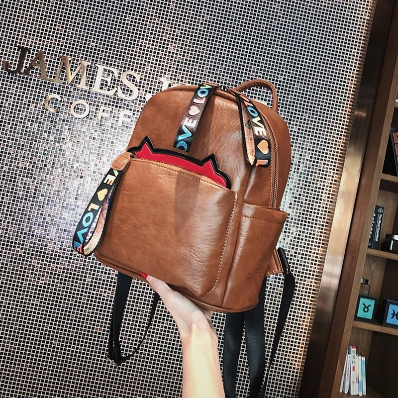 

Niche Design Ladies Backpack 2020 New Middle School Student Schoolbag Fashion Contrast Color Large Capacity Travel Backpack