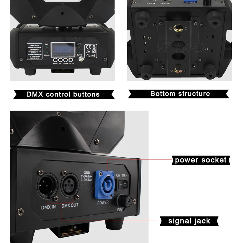 Djworld 150W светодиодный 4x25 Вт супер луч движущийся головной светильник 14/16CH для DJ