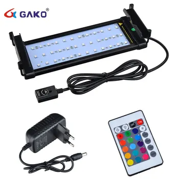 

Gako Super Slim LEDs Aquarium Lighting Aquatic Light 30-50CM Extensible Waterproof Clip Lamp For Fish Tank Plant Grow