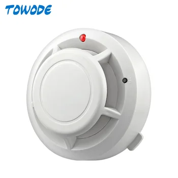 

Towode High Wireless Alarm Security Smoke Fire Detector 80dB Home Security System for Home Store Smoke Alarm Sensor