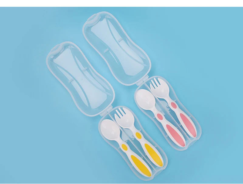 Baby Spoon Fork Suit Feeding Spoons Kids Children Boy Girl Toddler Flatware Drop Shipping Children Tableware Spoon