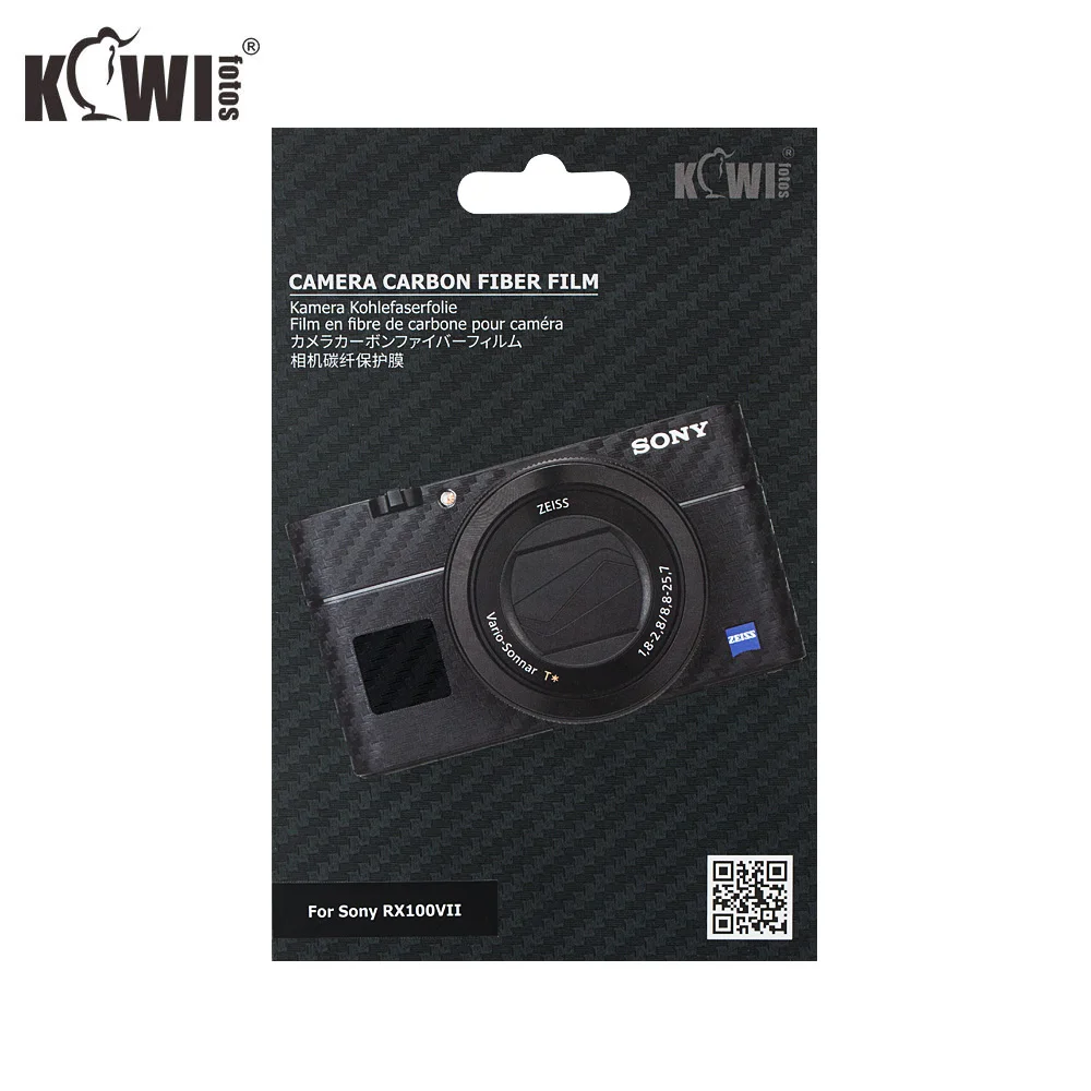 KIWIFOTOS KS-RX100VIICF камера из углеродного волокна пленка Комплект для sony RX100 VII с запасной пленкой камеры защита украшения