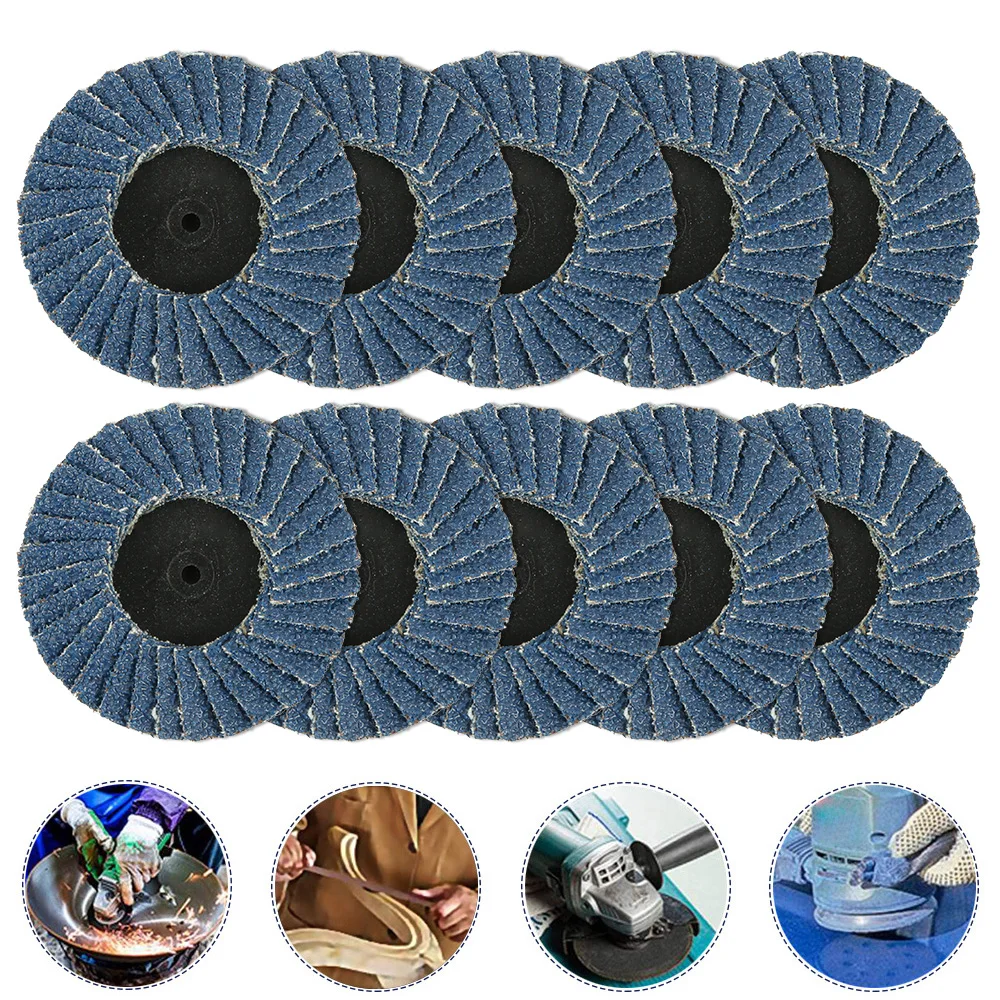 

10pcs Zirconia Disc 2 Inch Industrial Baffle Grinding Wheel Sander Sander Angle Grinder Blade Abrasive Tools