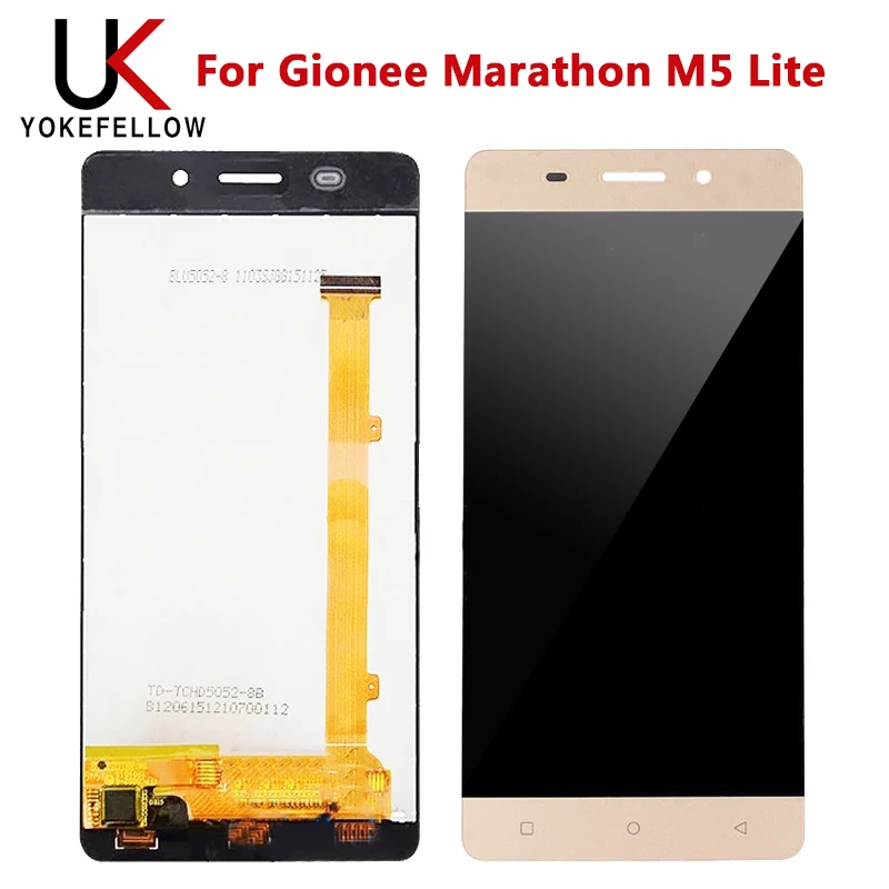 ЖК-дисплей для Gionee Marathon M5 Lite с сенсорной панелью дигитайзер запасные части в