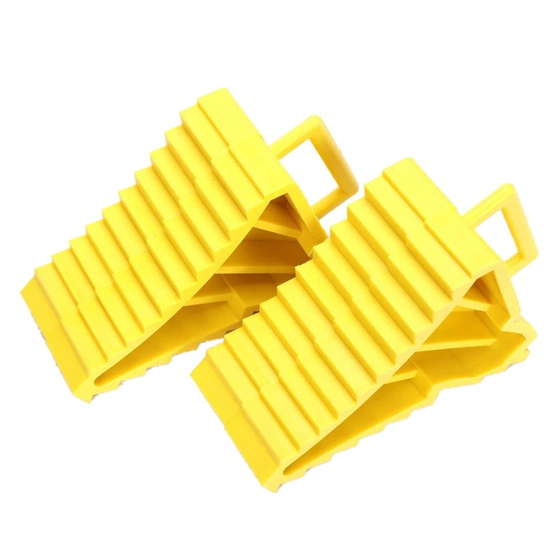 

Wheels Wheel Chocks with Handle Tire Chocks, Anti-Slip Block Tyre Slip Stopper Wheel Block Tire Support Pad Use with Tires Up To