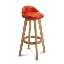 Скандинавский современный вращающийся барный стул, простой модный креативный передний рабочий стол, мебель, стул для отдыха с высокой ногой