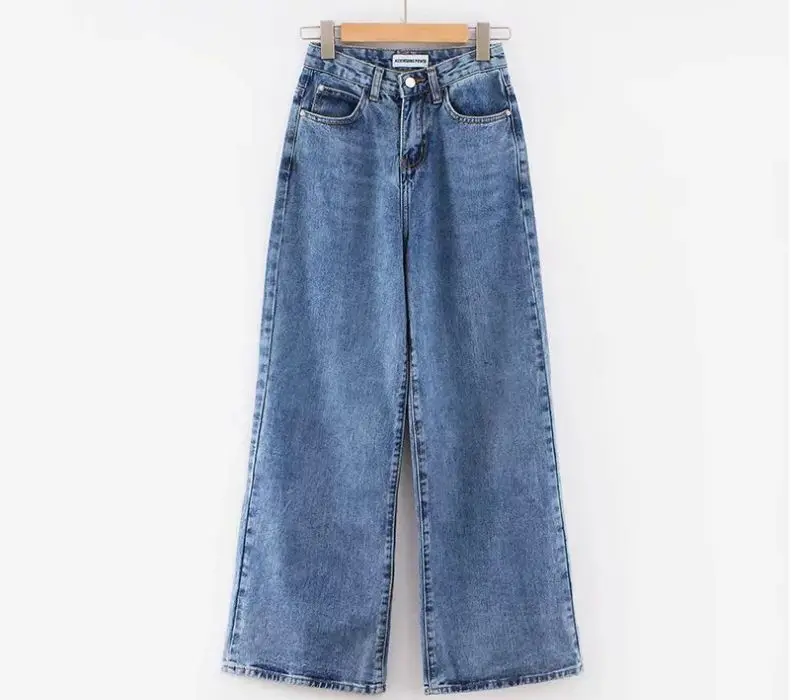 HCBLESS осенние женские мыть брюки женские свободные джинсы с аппликацией в виде свободные штаны - Цвет: Dark blue