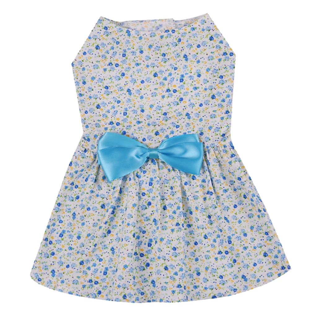 Pet Dress Skirt Clothes Autumn Spring Wedding Birthday Fancy Dress Outfit