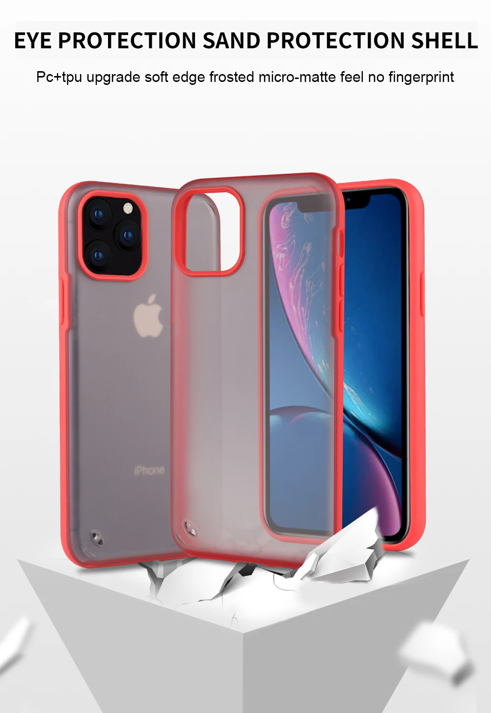 Противоударный чехол для телефона iphone 11 11Pro Max XR XS Max для iphone 6 6s 7 8 Plus простой жесткий чехол защитный чехол
