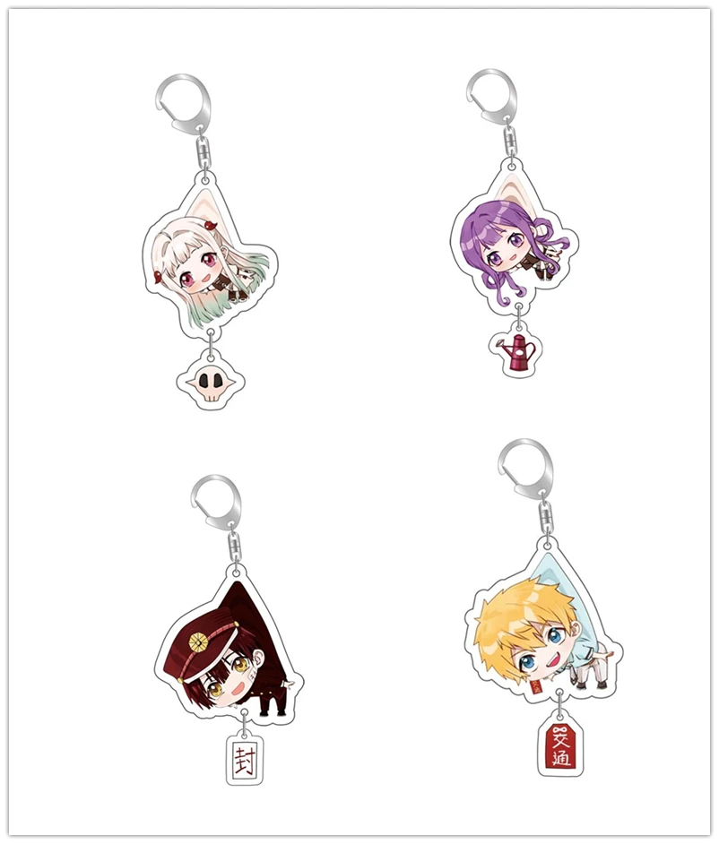 

Anime around Toilet-Bound Hanako-Kun Jibaku Acrylic keychain Shounen Nene Yashiro Teru Minamoto Hanako Cosplay Keyring