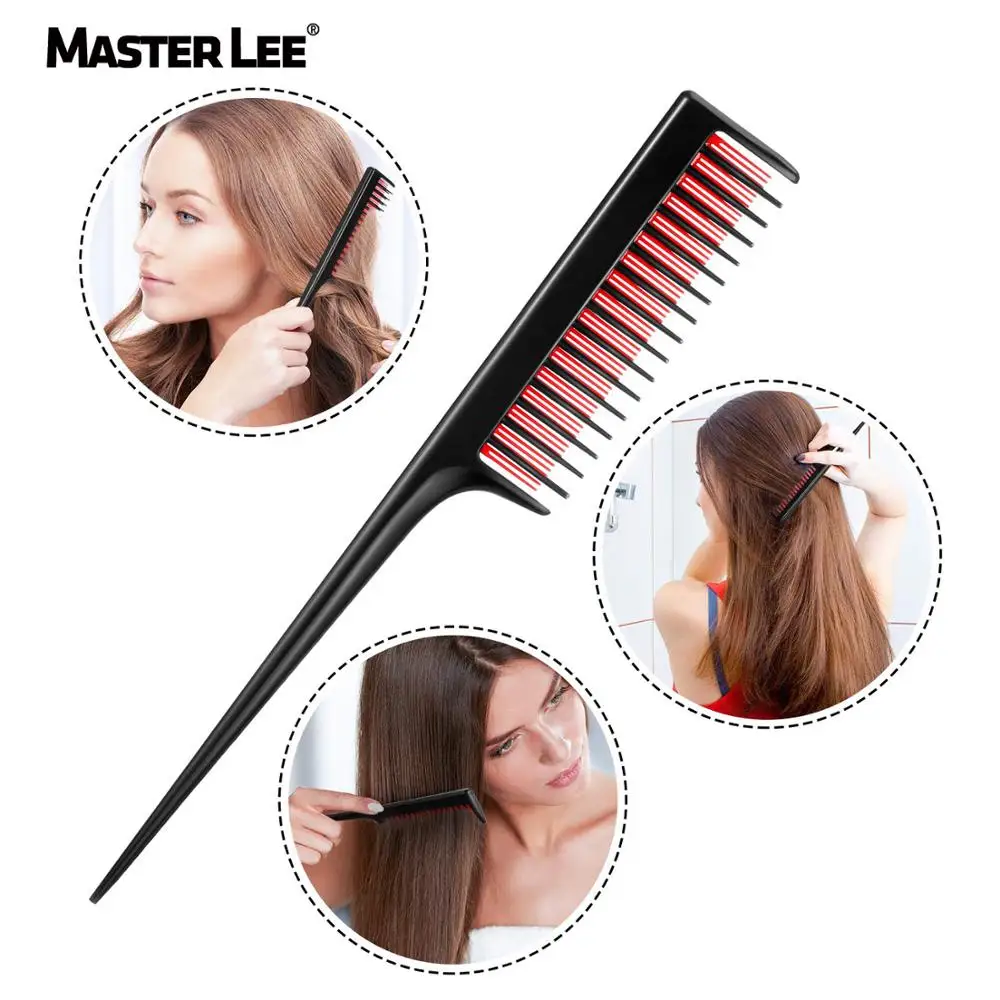 2020 Hot New Triple Teasing Hair Comb Hairbrush Anti-static Highlight Hair Style Rat Tail Comb Dye Salon Barber Tool Hair Brush