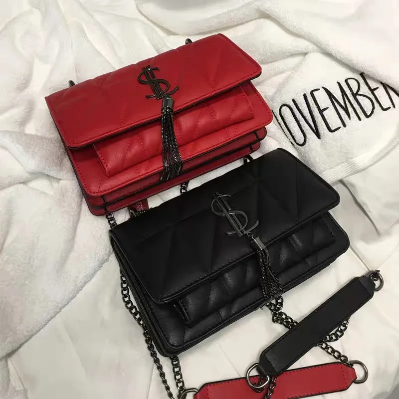 

Designer Bags Famous Brand Women Bags 2019 Crossbody Bags for Women Pure Color Simple and Retro Net Red Lady Handbag