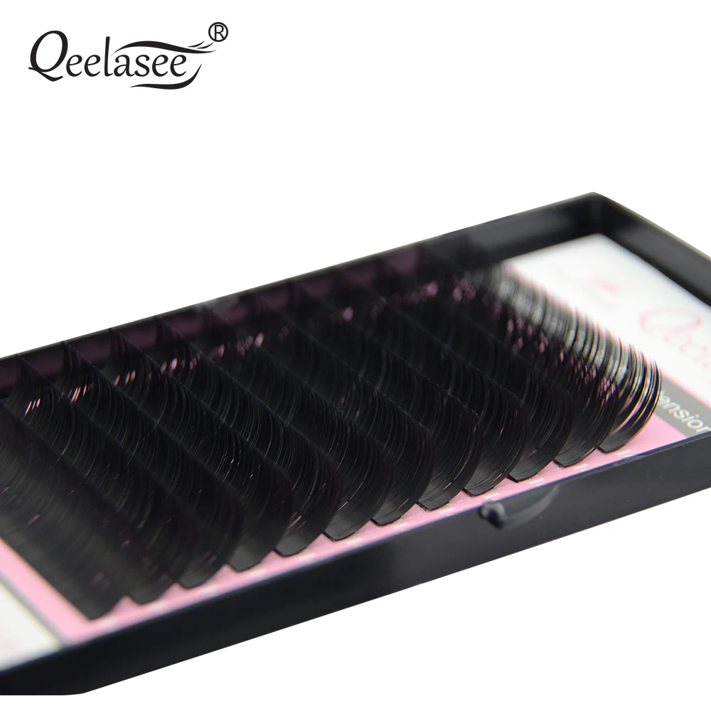 Qeelasee 0.15mm Classic Lash 10 Trays Individual False Eyelashe All Length Mixed Eyelash Extension Professional False EyeLash 4