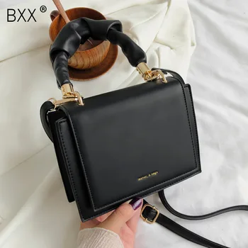 

[BXX] Small PU Leather Crossbody Bags For Women 2020 Trend Hand Bag Women's Branded Luxury Travel Shoulder Handbags HO740