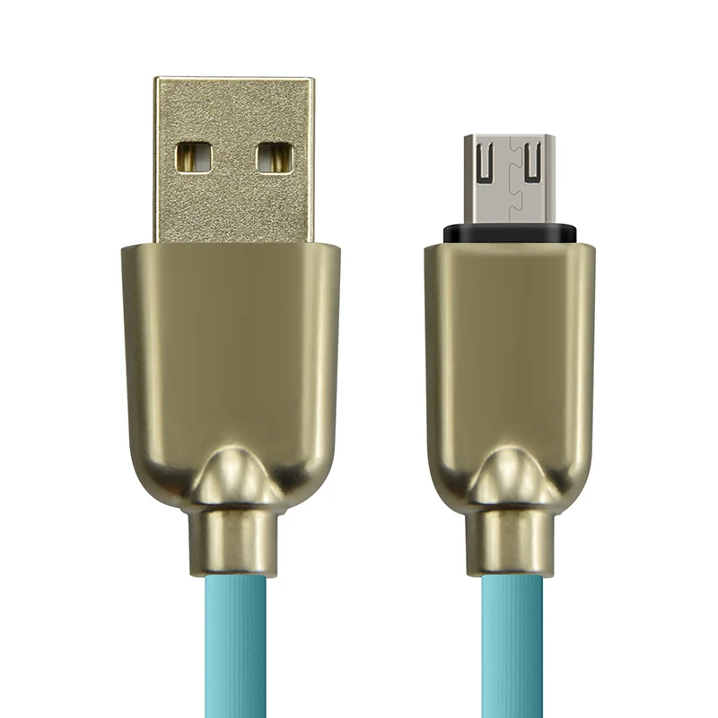 Кабель Micro USB кабель для быстрой зарядки металлический USB кабель для быстрой зарядки и синхронизации данных для Android N236 - Цвет: Синий